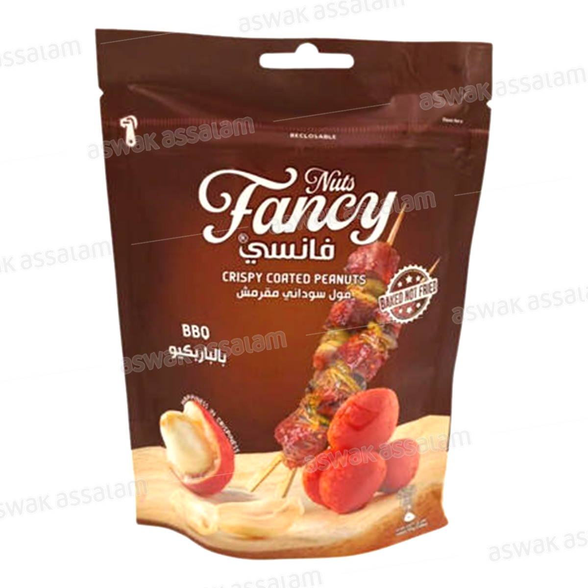 CACAHUETES GRILLEES ENROBEES SAVEUR BARBECUE 120G FANCY