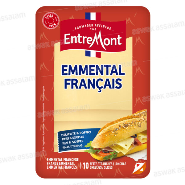 FROMAGE EMMENTAL FRANCAIS 10 TRANCHES 150G ENTREMONT