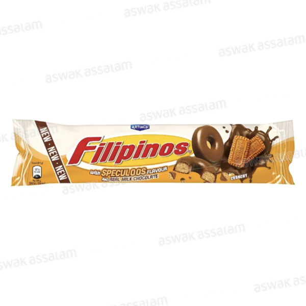 BISCUIT AU CHOCOLAT AU LAIT ET SPECULOOS 128G FILIPINOS
