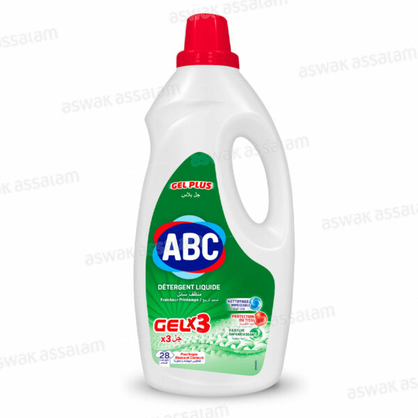 LESSIVE LIQUIDE GEL PLUS FRAICHEUR PRINTEMPS 1,8L ABC