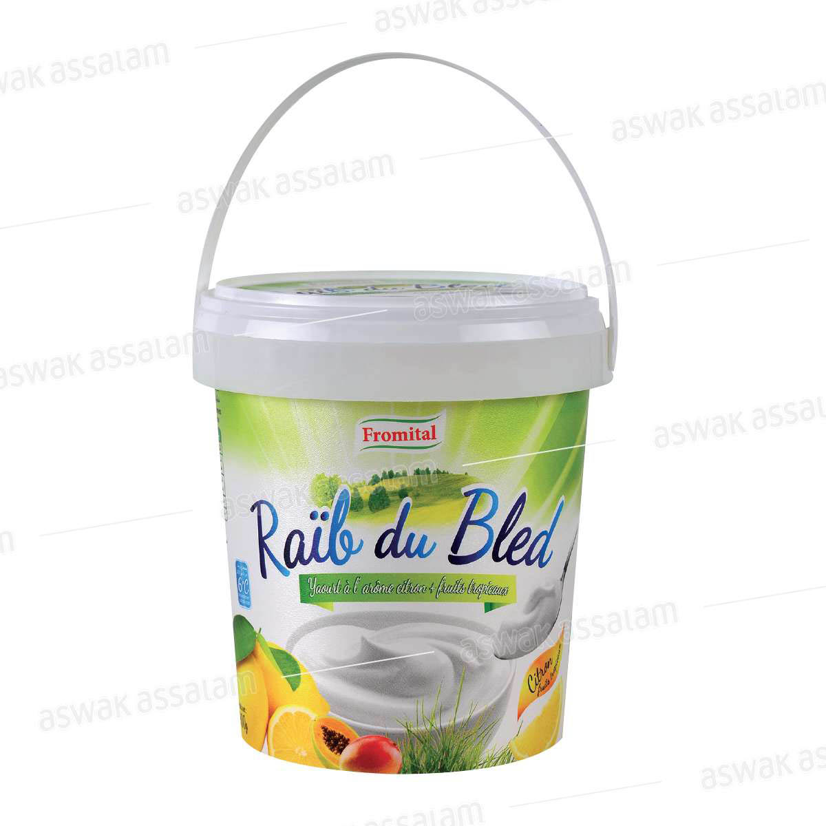 YAOURT AROME CITRON + FRUITS TROPICAUX RAIB DU BLED 900G FROMITAL