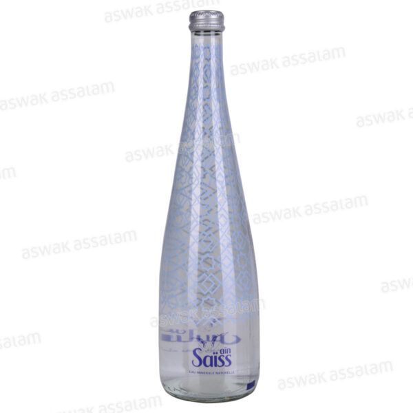 EAU MINERALE NATURELLE BOUTEILLE EN VERRE 75CL AIN SAISS