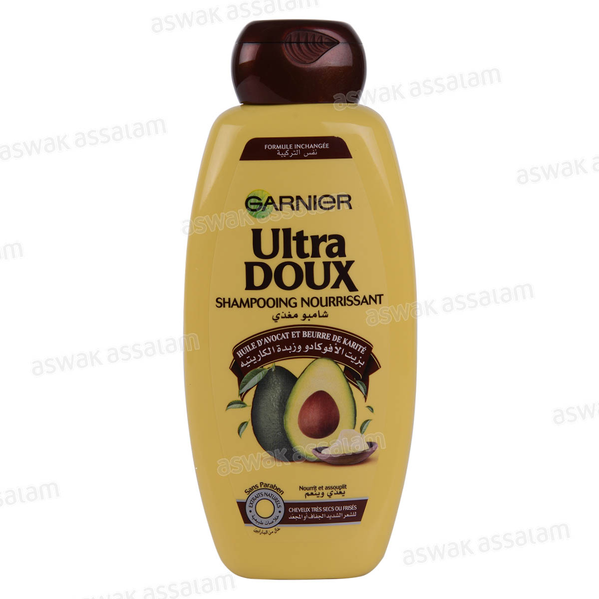 SHAMPOOING HUILE D'AVOCAT ET BEURRE DE KARITE 400ML ULTRA DOUX