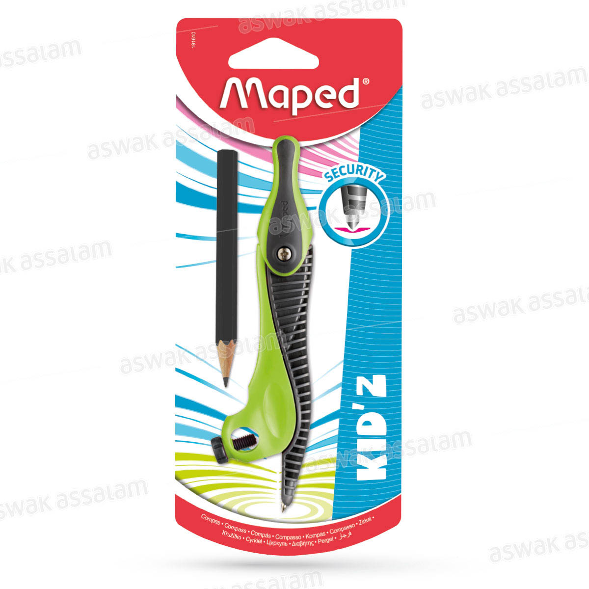 COMPAS AVEC CRAYON KID'Z MAPED