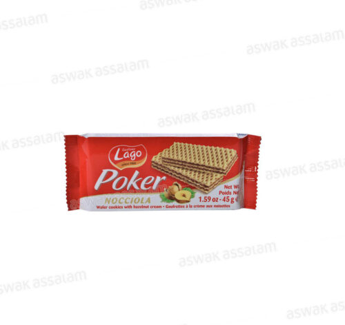 GAUFRETTES AUX NOISETTES 45G POKER