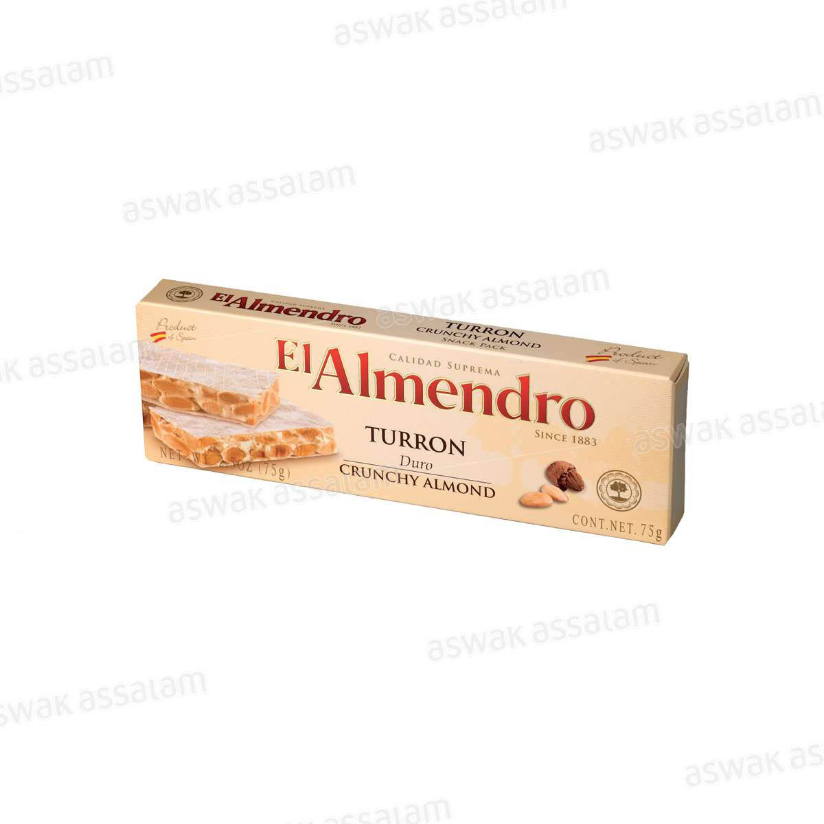 NOUGAT CRUNCHY AMANDE 75G TURRON EL ALMENDRO