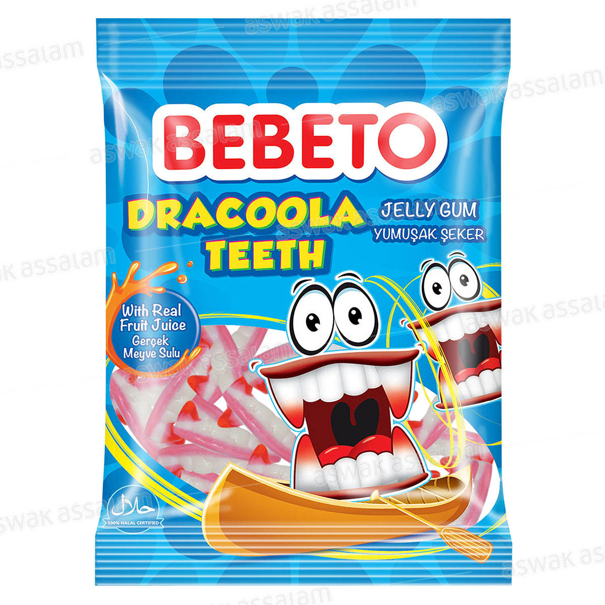 GOMMES DRACOOLA TEETH 100G BEBETO