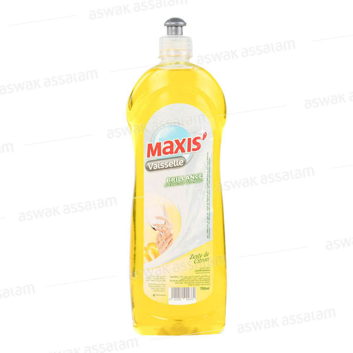 LIQUIDE VAISSELLE CITRON  750 ML MAXI'S