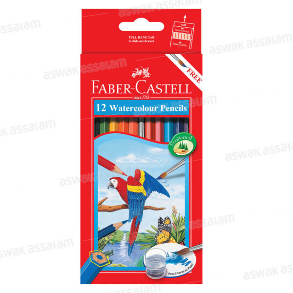 12 CRAYONS DE COULEUR AQUARELLE FABER-CASTELL