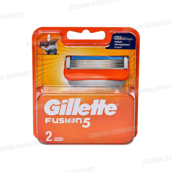 RECHARGES LAMES DE RASOIR FUSION 2 UNITES GILLETTE