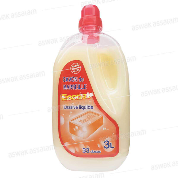 LESSIVE LIQUIDE SAVON DE MARSEILLE 3L ECONET
