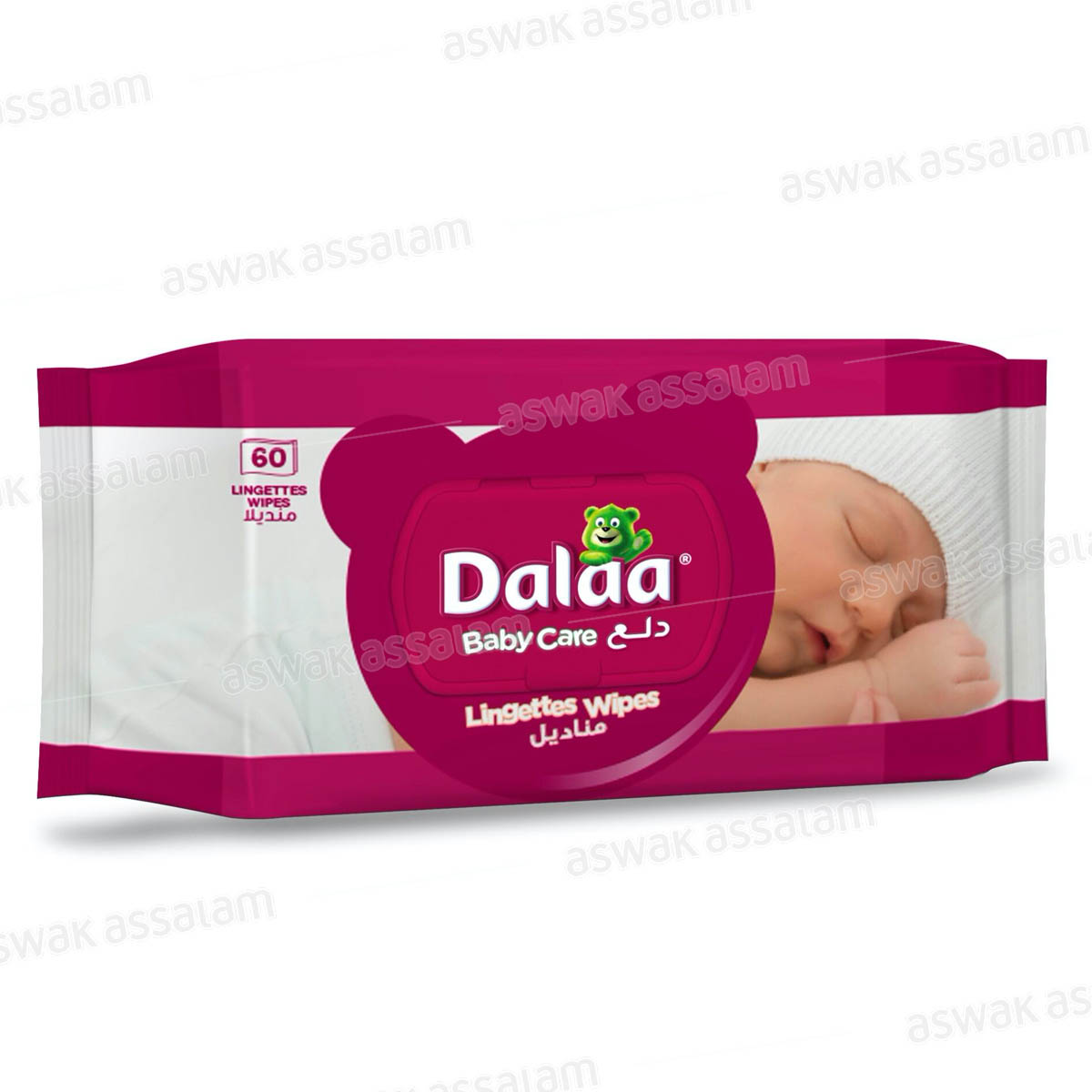 LINGETTES BEBE 60 UNITES DALAA