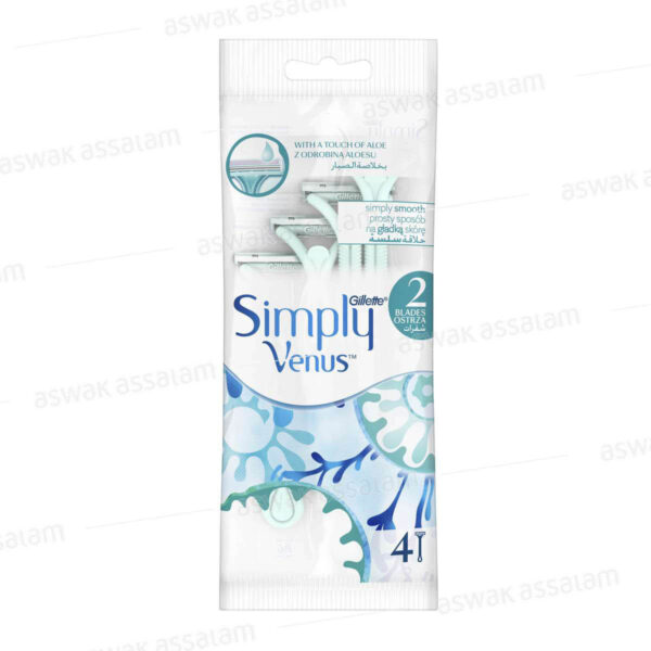 RASOIR SIMPLY VENUS2  4 UNITES GILLETTE