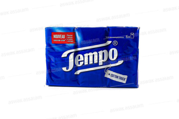 MOUCHOIRS DE POCHE 6 PLIS 10 UNITES TEMPO