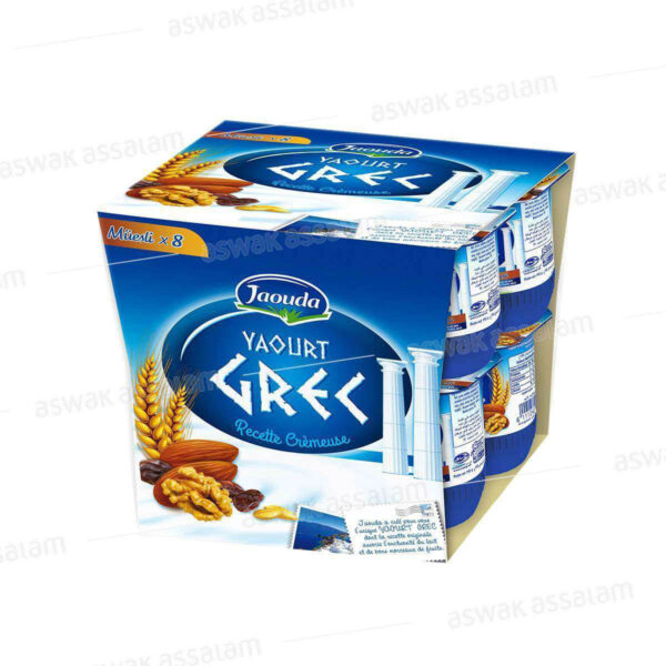 YAOURT GREC MUESLI 8*110G PACK JAOUDA