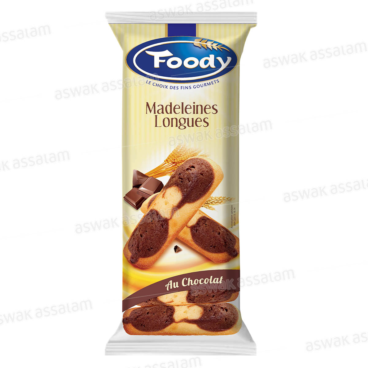 MADELEINES LONGUES AU CHOCOLAT 250G FOODY