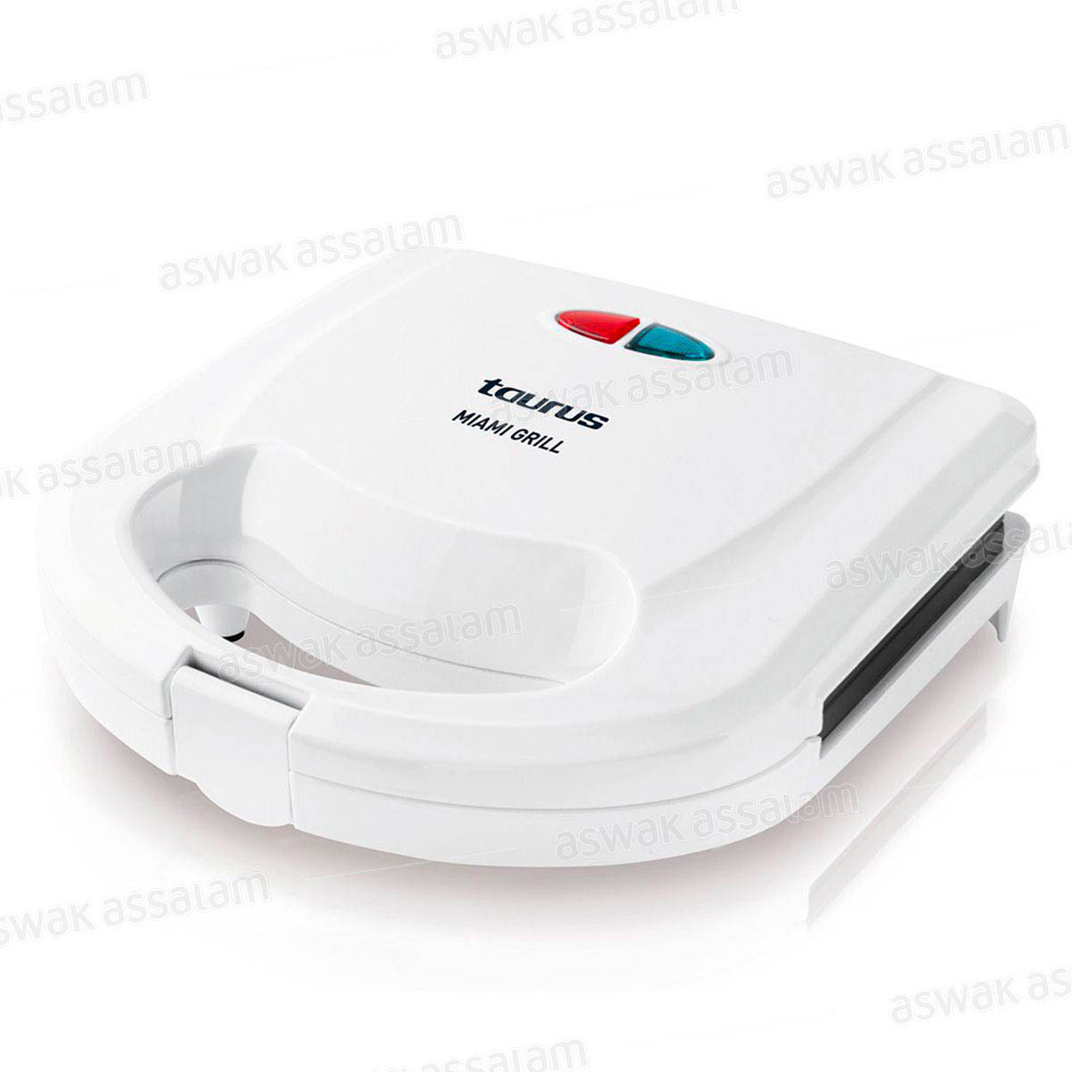 GRILL PANINI 2 TRANCHES 800W BLANC MIAMI TAURUS