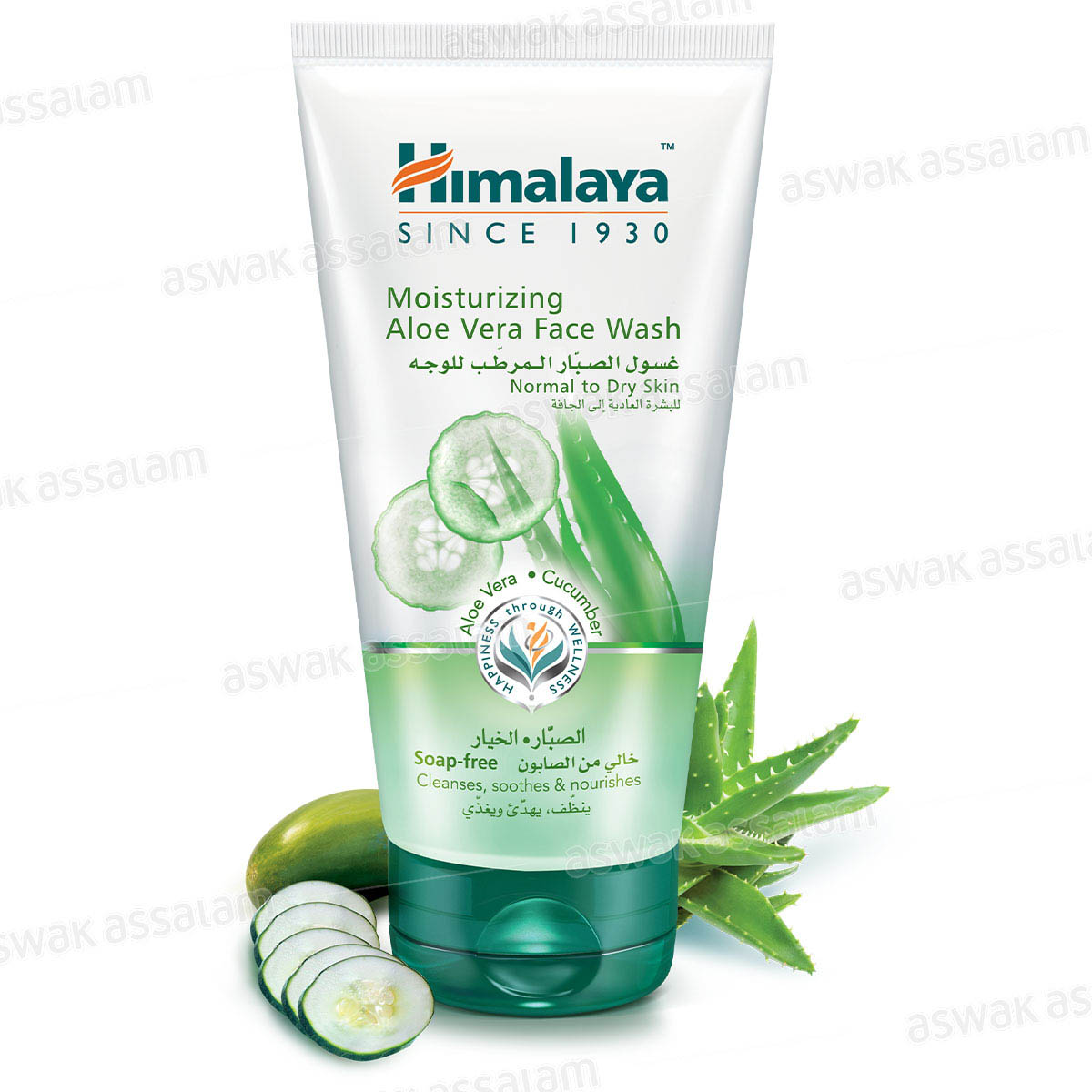 NETTOYANT VISAGE APPAISANT ET NOURISSANT A L'ALOE VERA ET CONCOMBRE 150ML HIMALAYA