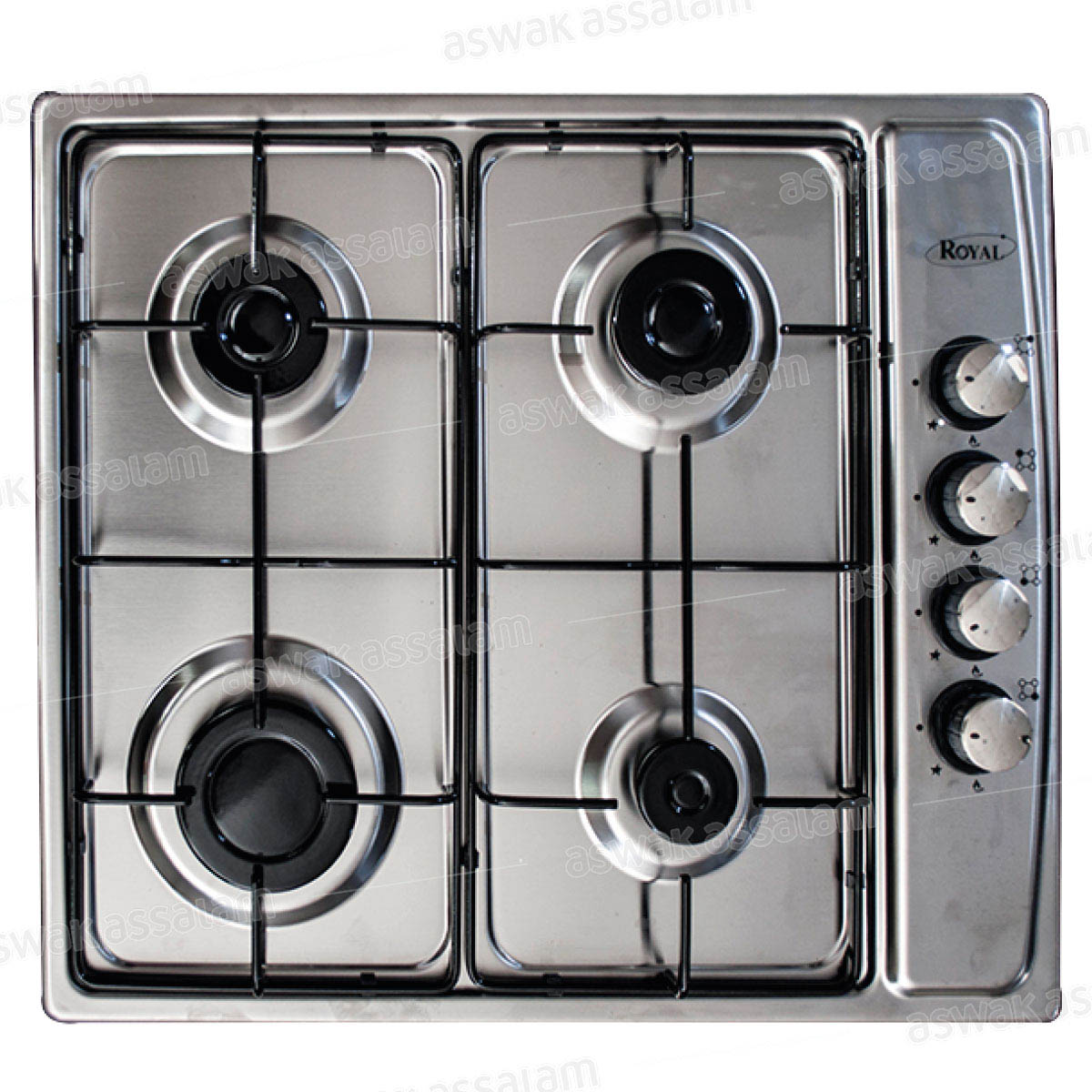 PLAQUE DE CUISSON 4 FEUX ENCASTRABLE 60*60CM INOX LX-410B ROYAL