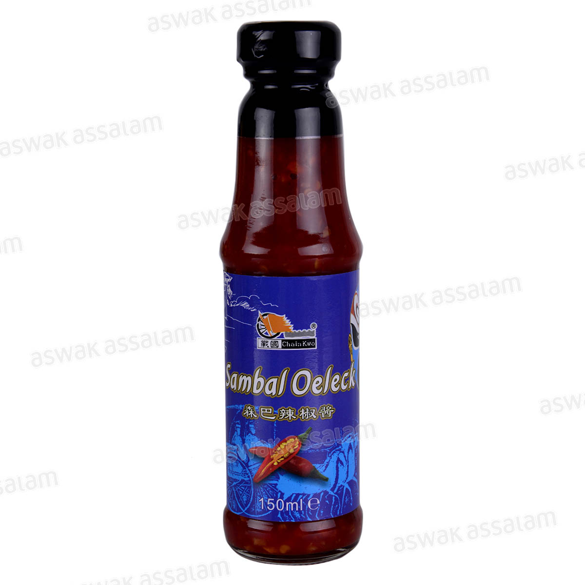 SAUCE SAMBAL OELEK CHILI 150ML CHAIN KWO