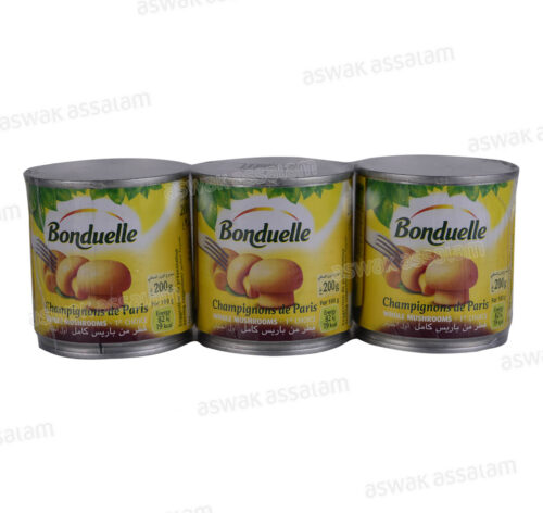 CHAMPIGNONS DE PARIS ENTIERS 3*200G BONDUELLE