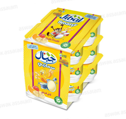 YAOURT TUTTI FRUTTI SMARTY 12*60G PACK JIBAL