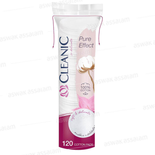 COTONS DISQUES PURE EFFECT 120 UNITES CLEANIC