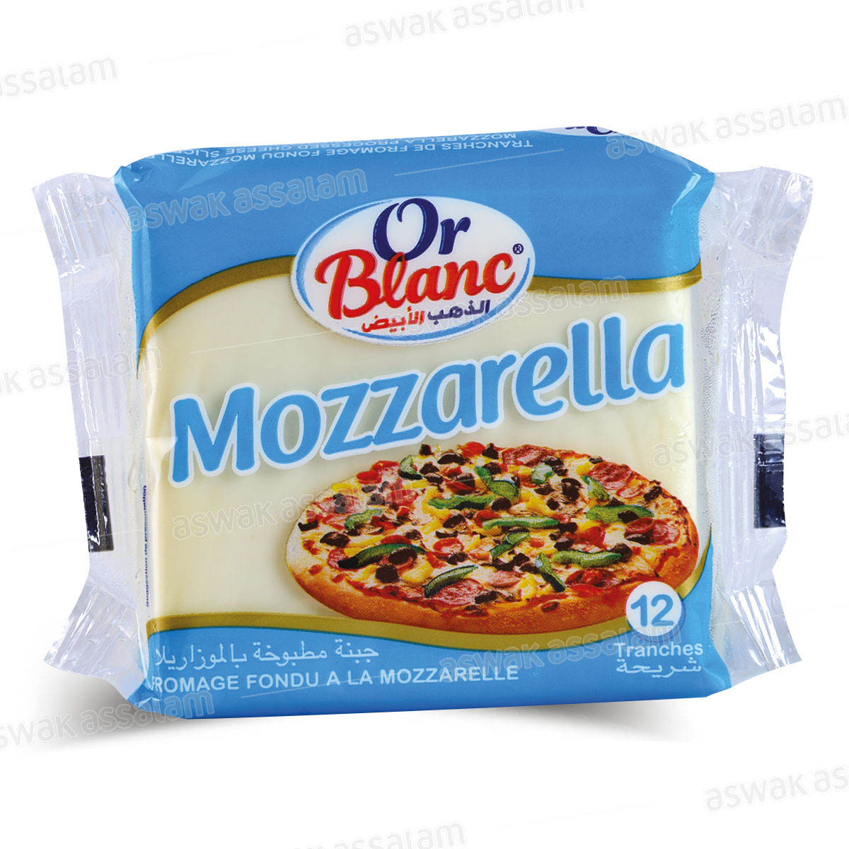 FROMAGE MOZZARELLA EN TRANCHES 200G OR BLANC