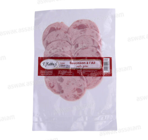 SAUCISSON CANARD ET DINDE A L’AIL 100G F.KABBAJ