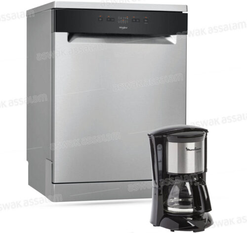 LAVE-VAISSELLE 13 COUVERTS INOX WFE2B19X WHIRLPOOL (GRATUIT CAFETIERE)