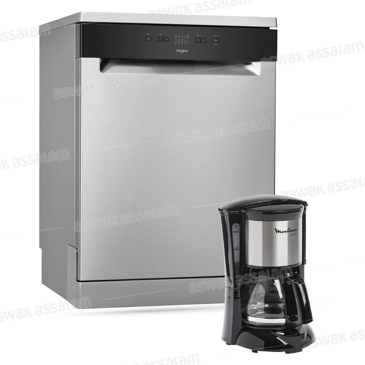 LAVE-VAISSELLE 13 COUVERTS INOX WFE2B19X WHIRLPOOL (GRATUIT CAFETIERE)