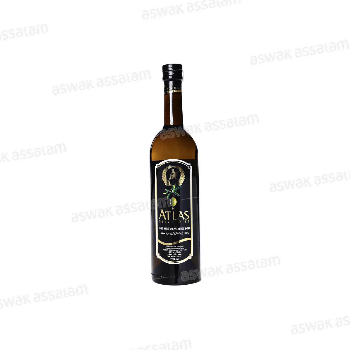 HUILE D'OLIVE EXTRA VIERGE VERRE 750ML ATLAS
