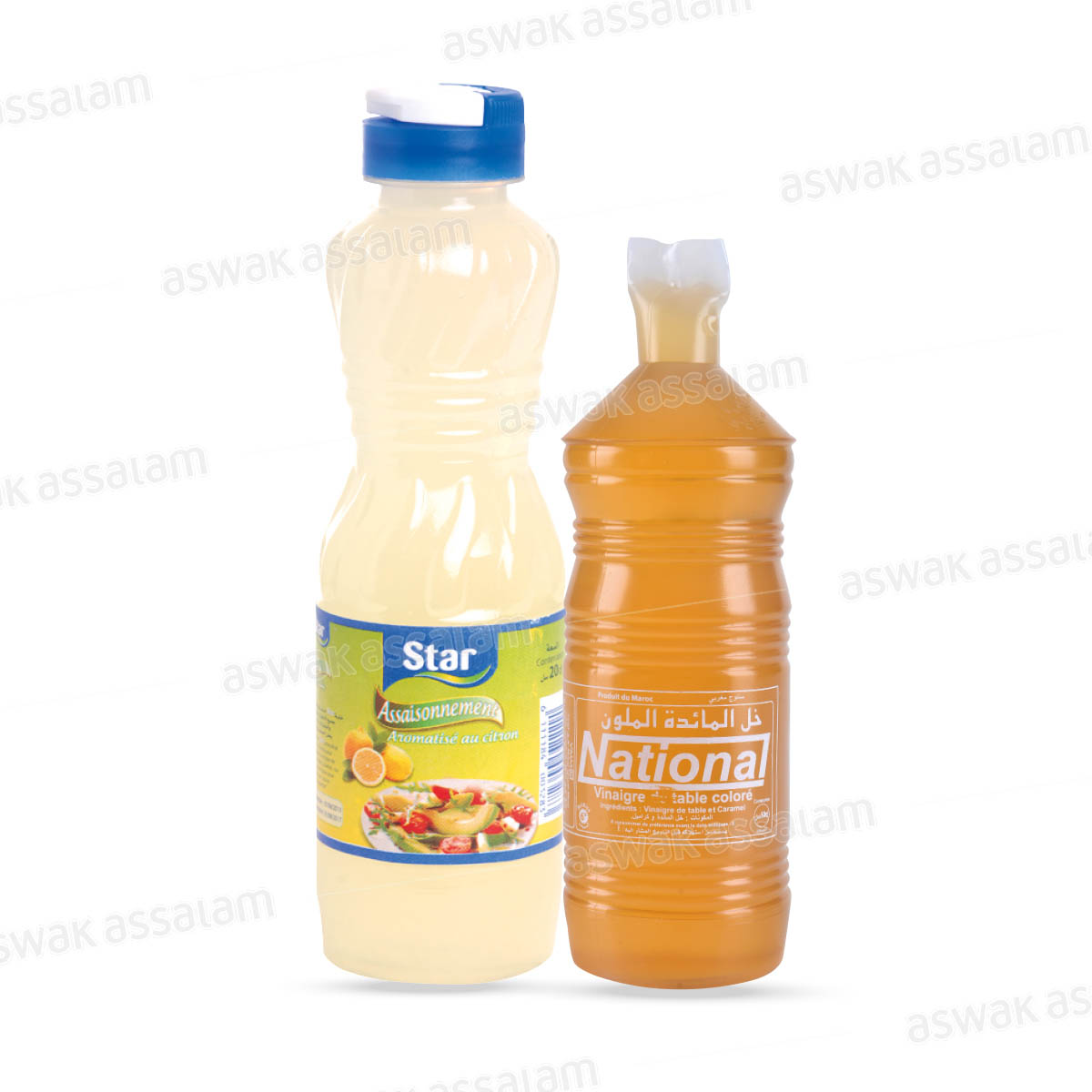 LOT DE VINAIGRE CITRON 50CL STAR + VINAIGRE 20CL NATIONAL