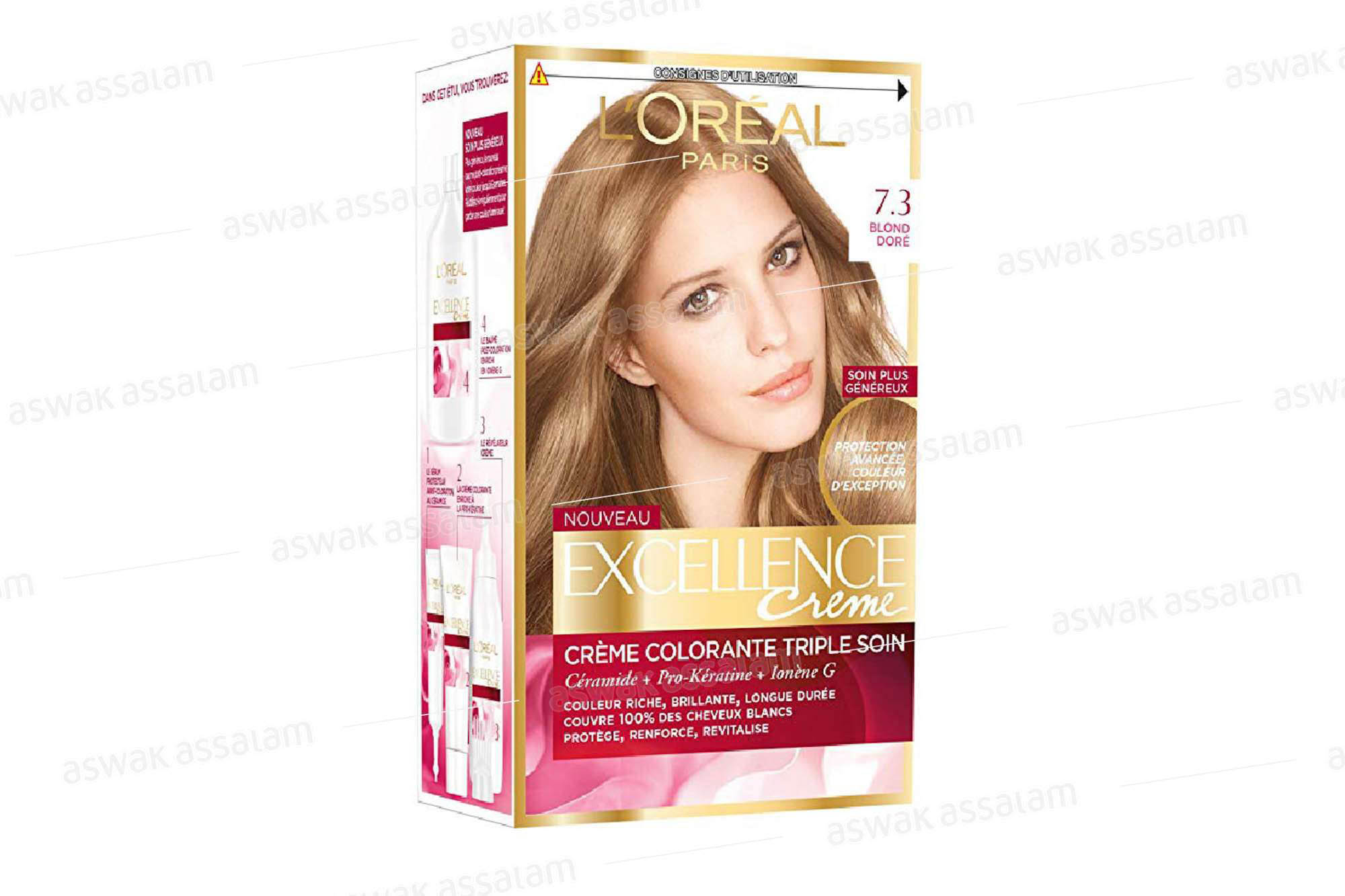 D-CAP COLORATION PERMANENTE # 7.3 BLOND DORE main image 1