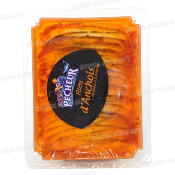 FILETS D'ANCHOIS MARINES A L'ORIENTALE 180G LE P'TIT PECHEUR