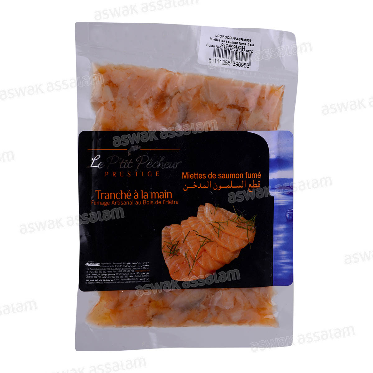 MIETTES DE SAUMON FUME 150G LE P'TIT PECHEUR