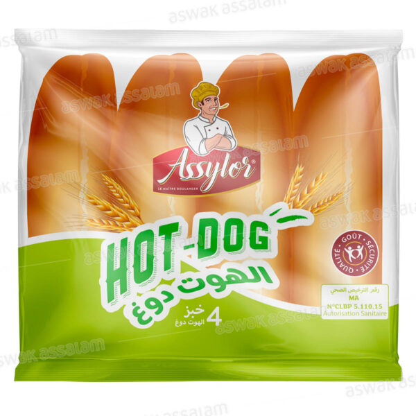 PAIN HOT-DOG 4 UNITES ASSYLOR