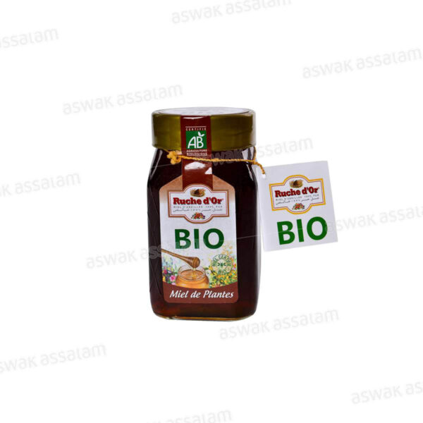 MIEL PUR BIO DE PLANTES 500G RUCHE D'OR