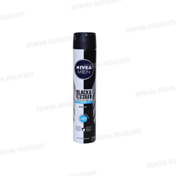 DEODORANT BLACK & WHITE POUR HOMME NIVEA