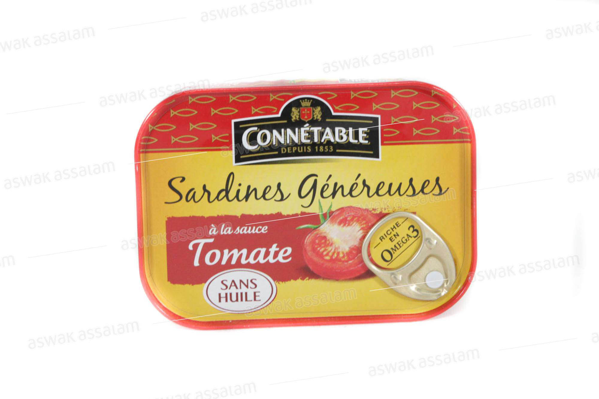 SARDINES GENEREUSES A LA SAUCE TOMATE 140G CONNETABLE