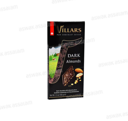 CHOCOLAT SUISSE NOIR AMANDES 100G VILLARS
