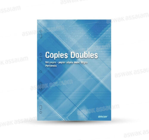 COPIES DOUBLES PERFOREES 21X29,7CM – 96 PAGES ANCOR