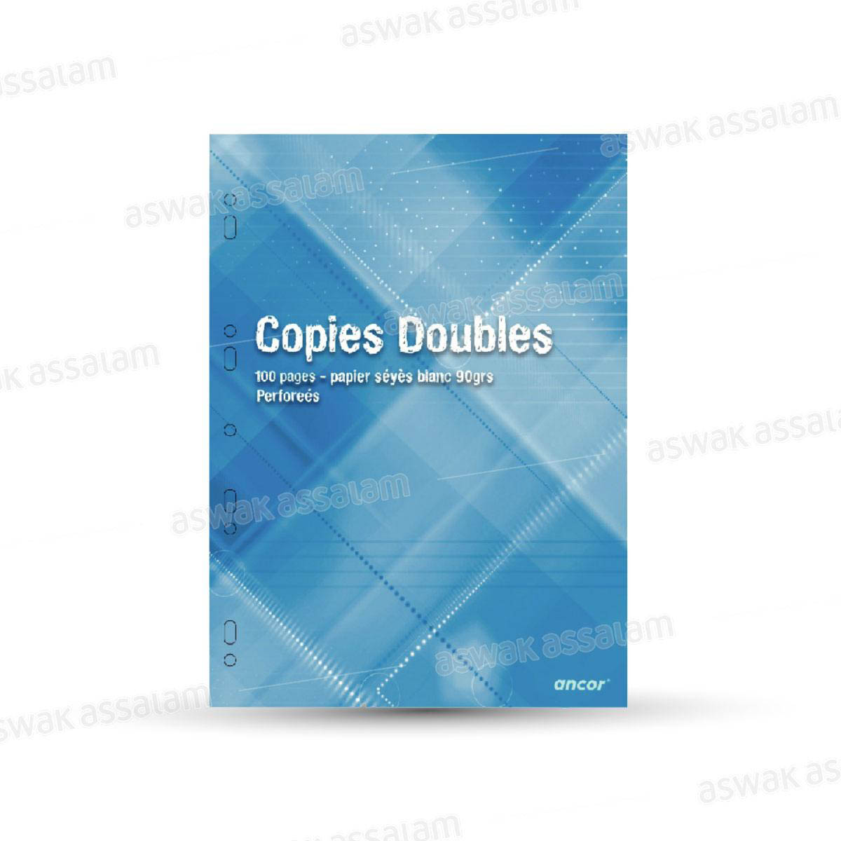 COPIES DOUBLES PERFOREES 21X29,7CM - 96 PAGES ANCOR