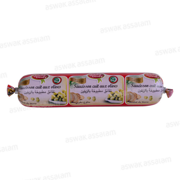 SAUCISSON DE DINDE AUX OLIVES 200G DINDY