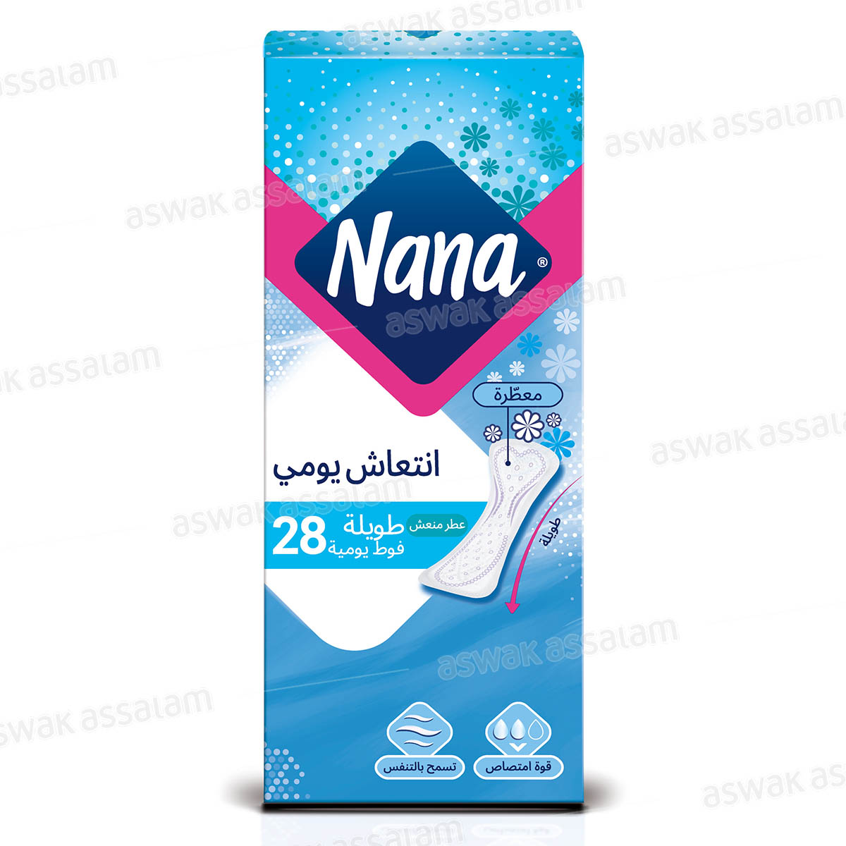 PROTECTION HYGIENIQUE 28 UNITES LONG NANA