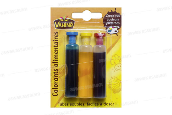 COLORANTS ALIMENTAIRES 3 PIECES VAHINE