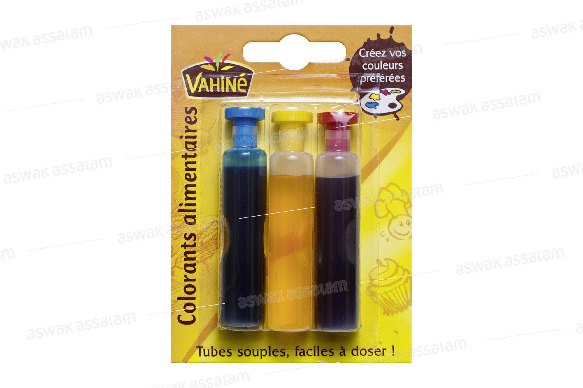 COLORANTS ALIMENTAIRES 3 PIECES VAHINE