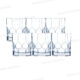 6 VERRES A EAU FORME BASSE 30CL OCTIME DIAMOND LUMINARC