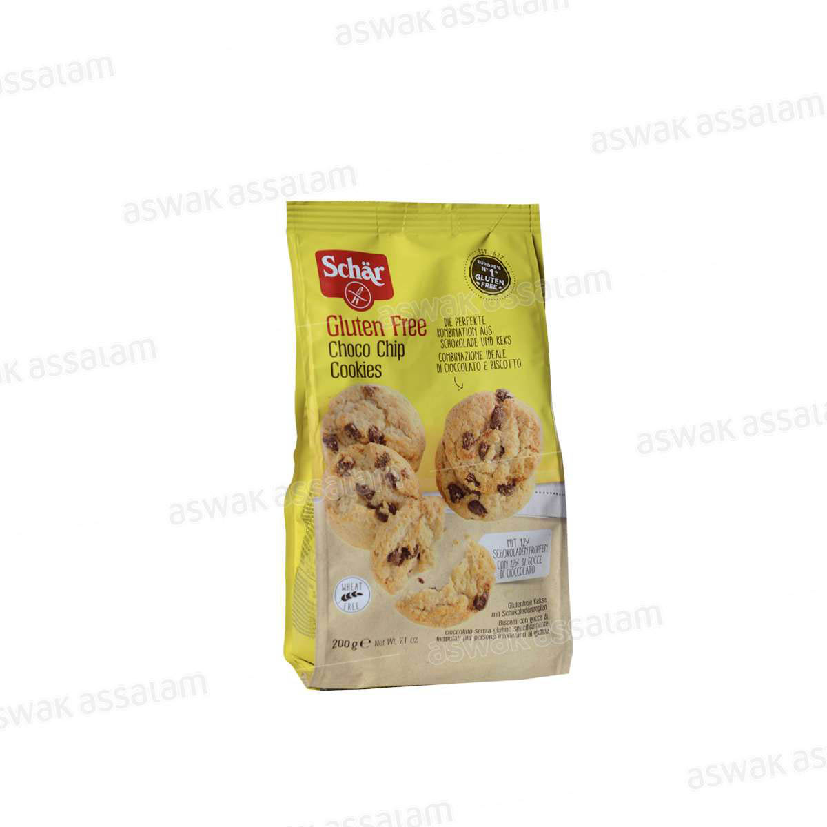BISCUIT CHOCO CHIP COOKIES SANS GLUTEN 200G SCHAR