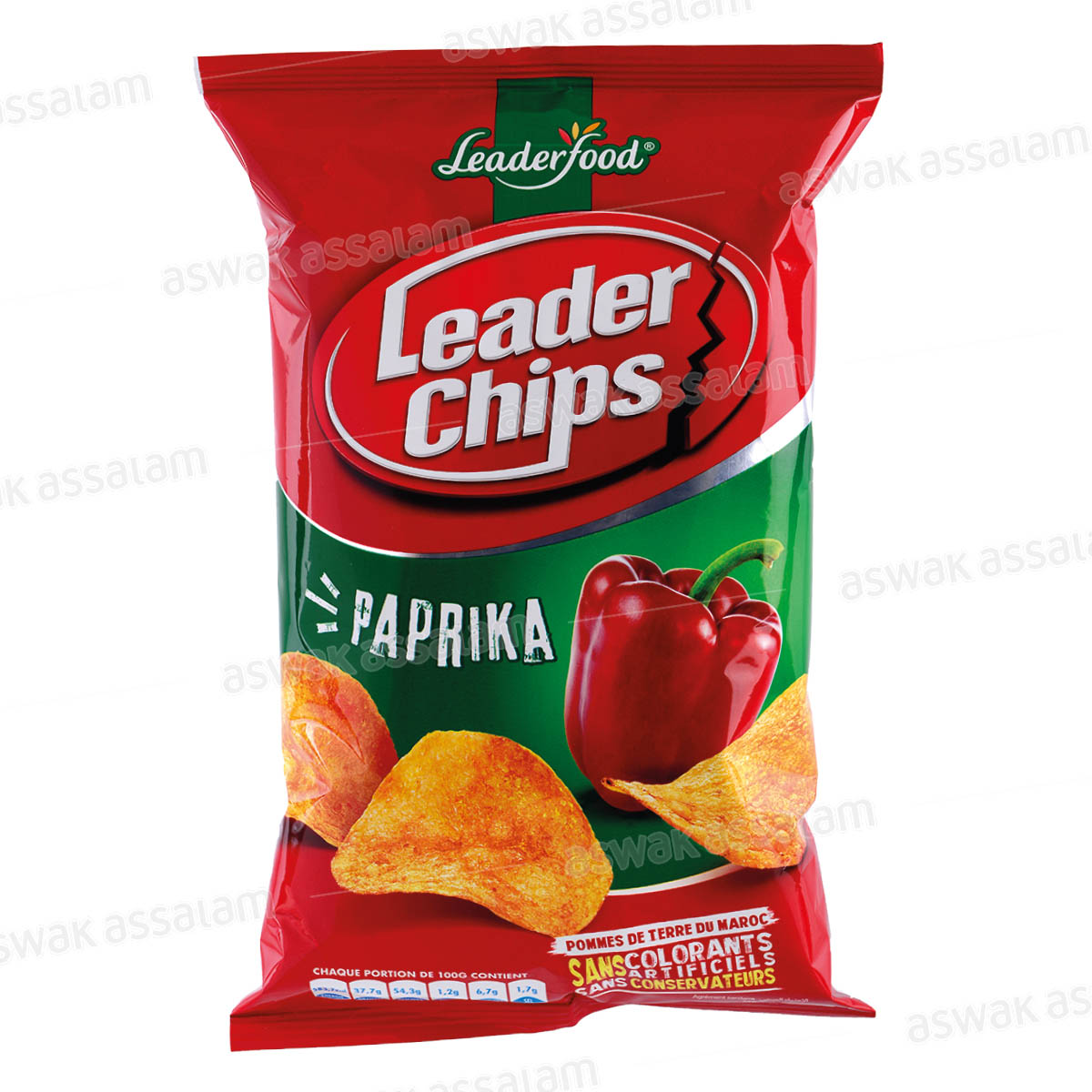 CHIPS PAPRIKA 90G LEADER CHIPS